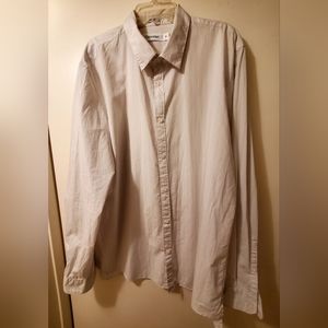 Calvin Klein Shirt Long Sleeve Button Down Men Size Large